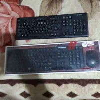 ۲عدد کیبورد کامپیوتر در حد نو بی سیم لاکچری