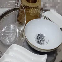 لوازم منزل دکوری چینی گلدان سرو گلدکیش