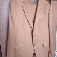 کت و شلوار سایز ۵۲ قهوه‌ای روشن