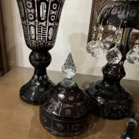 کریستال اگرمن قدیمی یاقوتی|ظروف سرو و پذیرایی|قم, باجک یک|دیوار