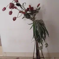 گلدان بامبو با گل