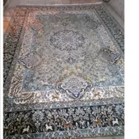 فرش 12 متری زمینه سبز سالم