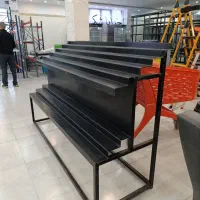 چندین استند میوه،چرخ دستی، میز چک اوت کارکرده