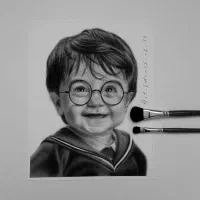 نقاشی چهره ، طراحی چهره سیاه قلم|تابلو، نقاشی، عکس|نیشابور, هفده شهریور|دیوار