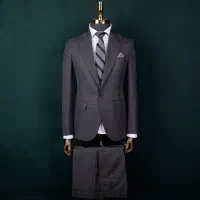 کت و شلوار مردانه طوسی فاستونی