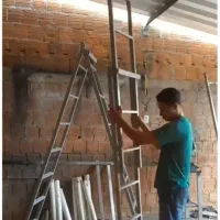 نردبان مخابراتی 2تیکه و وچهارپایه فلزی