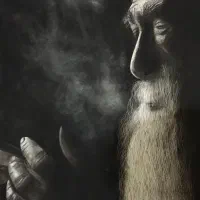 تابلو نقاشی سیاه قلم