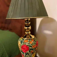 چراغ خواب با پایه ی سرامیکی کنده کاری|چراغ خواب و آباژور|تهران, الهیه|دیوار