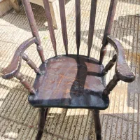 صندلی راک چوبی