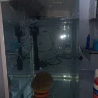 آکواریوم تقریبا ۶۰ در ۷۰ با لوازم نو