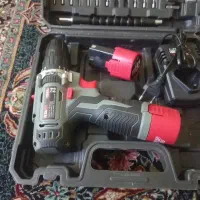دریل شارژی ۱۲ ولت زیمکس دو باطری نو