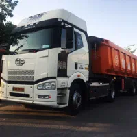 جذب راننده کشنده با یدک کمپرسی