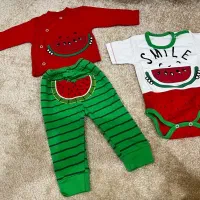 لباس نوزادی کودک سرهمی زیردکمه بلرسوت.یلدا