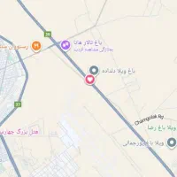 زمین بر اتوبان راه بندر