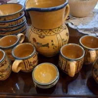 پارچ و لیوان سفالی