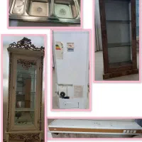 ابگرمکن هود گنجه سینک و شیر آشپزخانه کابینت فلز