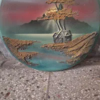 تابلو روی سفال سالم