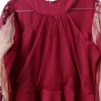 لباس مجلسی زنانه شیک و زیبا سایز 48و50 رنگ زرشکی|لباس|قم, نیروگاه|دیوار