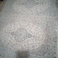 یک جفت قالیچه دستباف کرم کاشان