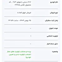فروش حواله 207 TU3