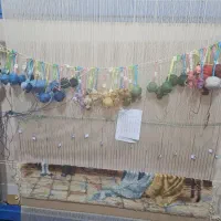 تابلو فرش نیمه بافته شده