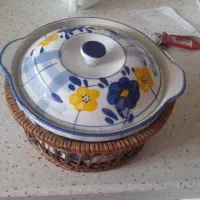 قابلمه گل پنبه ای با سبد