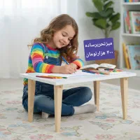 میز تحریر و لپ تاپ / تابلو شلف