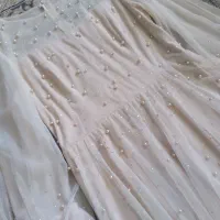 پیراهن مجلسی کرم|لباس|ساری, |دیوار