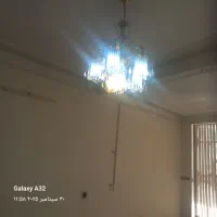 لوستر قدیمی جنس برنج|لوستر و چراغ آویز|شیراز, سعدیه جنوبی|دیوار