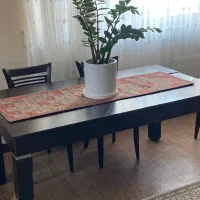 میز ناهار خوری ۸ نفره (ویترین و کمد دار)