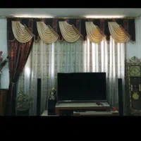 پرده مجلسی تمیز و سالم بدون آستر|پرده، رانر، رومیزی|خرم‌آباد, |دیوار