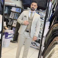 کت شلوار اسلیم فیت کرمی\ بهنام پلیس\|لباس|تبریز, |دیوار