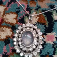 یک عدد انگشتر و پلاک زنجیر نقره