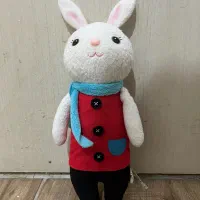 عروسک خرگوش با شال گردن