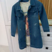 کت جین دخترانه با زیره سفید درحدنونو|کفش و لباس بچه|قزوین, |دیوار