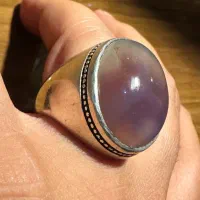 انگشتر نقره عقیق یاسی