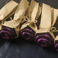 گل رز کاغذی بنفش|گل مصنوعی|تهران, پرستار|دیوار
