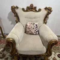 مبل استیل کرم رنگ|مبلمان خانگی و میز عسلی|گنبد کاووس, |دیوار