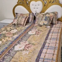 تخت دونفره+تشک+پاتختی+ دراور و اینه