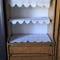 قفسه کشویی چوبی