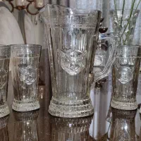 پارچ و لیوان ورساچه طرح برجسته