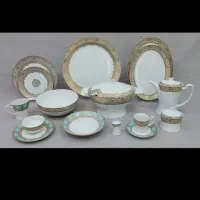 سرویس چینی کاملاً نو 93 پارچه ۱۲ نفره|ظروف سرو و پذیرایی|کیش, |دیوار