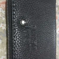جا کارتی زیپ دار چرمی (مونت بلانک)