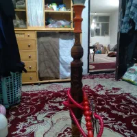 قلیان چوب گردو رخ دار
