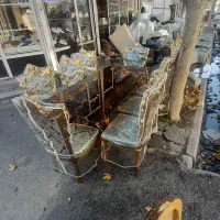 مبل سلطنتی ۹نفره همرابا غذاخوری ۸نفره در حد صفر|مبلمان خانگی و میز عسلی|خوی, |دیوار