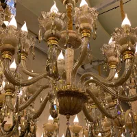 لوستر‌بلوری‌‌با‌شاخه‌وارداتی|لوستر و چراغ آویز|تبریز, |دیوار