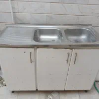 سینک دو قلو در حد + کابینت|مصالح و تجهیزات ساختمان|قم, بنیاد|دیوار