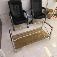 میز و ۲عدد صندلی|مبلمان اداری|شیراز, سیاه سنگ|دیوار