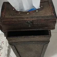 ست جا دستمال کاغذی و سطل آشغال|صنایع دستی و سایر لوازم تزئینی|اسفراین, |دیوار