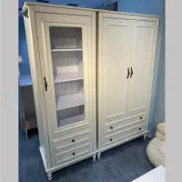 کمد و تخت بچه رومانتیک ۲. رنگ بندی چوب متنوع|تخت و صندلی بچه|اردبیل, |دیوار